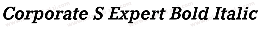 Corporate S Expert Bold Italic OsF字体转换